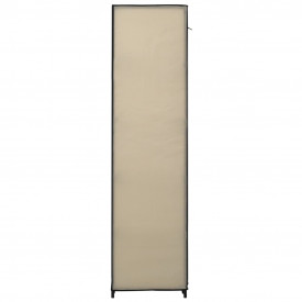 Dulap pliabil de haine, crem, 110x45x175 cm, textil - Img 5