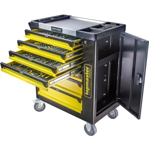 Dulap scule, 7 sertare echipat cu 182 piese, 550 kg TMP - Img 3