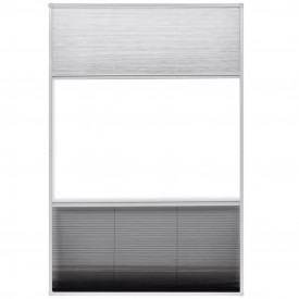 Ecran insecte pentru ferestre, cu umbrar, aluminiu, 80x120 cm - Img 5