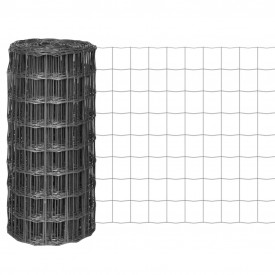 Euro gard cu plasă din oțel de 100 x 100 mm, 10 x 0,8 m, gri