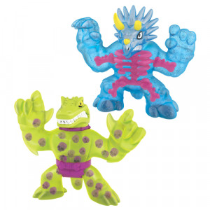 Figurina elastica Goo Jit Zu X-Ray Dino Tritops vs Shredz 41120-41193 - Img 2