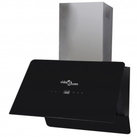 Hotă Sticlă Securizată cu Ecran 600 mm Negru - Img 3