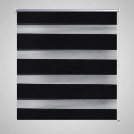 Jaluzea model zebră 80 x 150 cm, negru - Img 1
