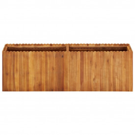 Jardinieră de grădină, 150 x 30 x 50 cm, lemn masiv de acacia - Img 2