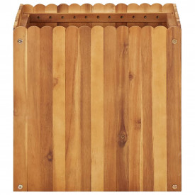 Jardinieră de grădină, 50x50x50 cm, lemn masiv de acacia - Img 2