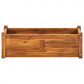 Jardinieră din lemn de salcâm 76x27,6x25 cm - Img 2