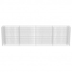 Jardinieră gabion din oțel galvanizat, 360 x 50 x 100 cm - Img 5