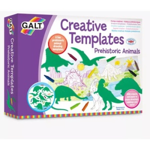 Joc creativ 8 Sabloane pentru desen - Dinozauri Galt - Img 2