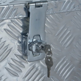 Ladă din aluminiu, 610 x 430 x 455 cm, argintiu - Img 6