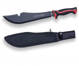 Maceta Joker Gran Chaco, lama inoxidabila 33 cm, cu dinti ferastrau si husa