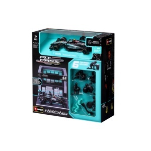 Macheta Bburago 1:43 Formula Pit Pass-Mercedes Amg Petr. W15 Team #44 Lewis Hamilton Bb38452/44 - Img 2