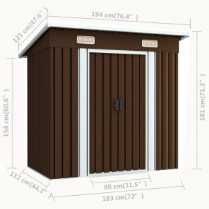 Magazie-de-gradina-maro-metal