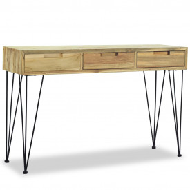 Masă consolă, 120x35x76 cm, tec masiv
