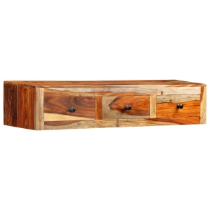 Masă consolă de perete, 100x25x20 cm, lemn masiv de sheesham - Img 4