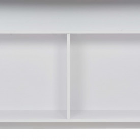 Masă de bar cu 2 blaturi, alb, 130x40x120 cm - Img 10