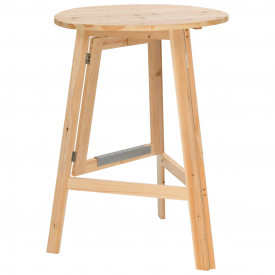 Masă de bar pliabilă, 78 cm, lemn de brad - Img 3