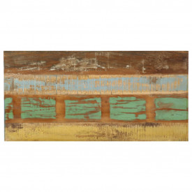 Masă de bucătărie, 120 x 60 x 76 cm, lemn masiv reciclat - Img 5