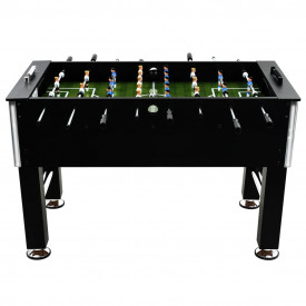 Masă de fotbal, MDF și oțel, 140 x 74,5 x 87,5 cm, negru - Img 2
