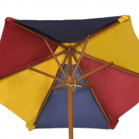 Masă de picnic &amp; bănci cu umbrelă pentru copii, patru culori - Img 5