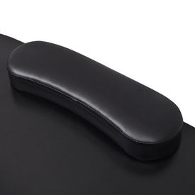 Masă pliabilă de manichiură cu rotile, negru - Img 2