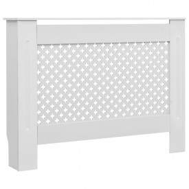 Mască pentru calorifer, MDF, 112x19x81,5 cm, alb - Img 2