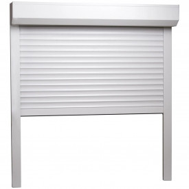 Oblon rulant, alb, 100 x 100 cm, aluminiu - Img 2