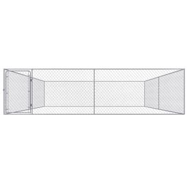 Padoc pentru câini de exterior 4 x 4 x 1,85 m, oțel galvanizat