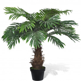 Palmier Cycas artificial cu aspect natural și ghiveci 80 cm - Img 1