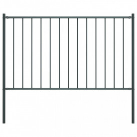 Panou de gard cu stâlpi, antracit, 1,7 x 0,75 m, oțel