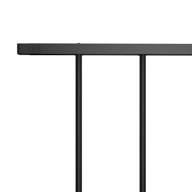 Panou de gard, negru, 1,7 x 1,25 m, oțel vopsit electrostatic - Img 2