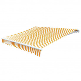 Pânză copertină galben &amp; alb 4 x 3 m (cadrul nu este inclus) - Img 2