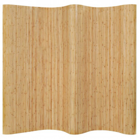 Paravan de cameră, natural, 250 x 165 cm, bambus