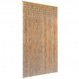 Perdea de ușă pentru insecte, bambus, 100x200 cm