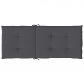 Perne pentru scaun de grădină, 4 buc, antracit, 120x50x3 cm - Img 5