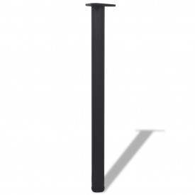 Picioare de masă reglabile, Negre, 870 mm, 4 buc. - Img 2