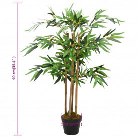 Plantă artificială de bambus Twiggy" cu ghiveci 90 cm" - Img 5