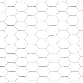 Plasă de sârmă, argintiu, 25x1,2 m, oțel galvanizat, hexagonal - Img 4