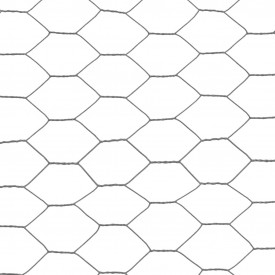 Plasă de sârmă, gri, 25x1,2 m, oțel cu înveliș PVC, hexagonal - Img 4