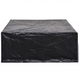 Prelată mobilier exterior din poliratan cu 10 inele 260 x 260 x 90 cm - Img 3
