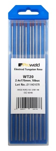 ProWELD WT20 Electrozi tungsten rosu, 2.4x150mm, 10buc - Img 2