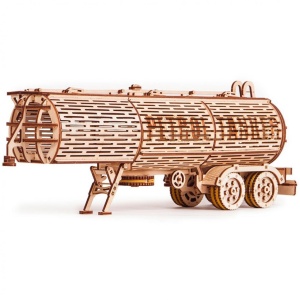Puzzle 3D din lemn remorca cisterna pentru tirul Big Rig - Img 6