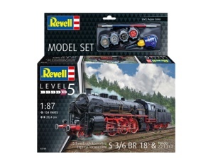 Revell 62168 Express Locomotive S 3/6 BR 18⁵ & Tender 2'2'T 31,7 - Model Set - Img 3