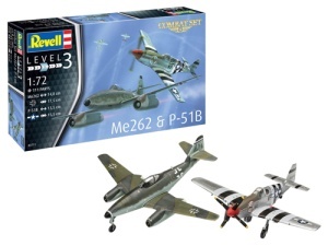 Revell Avion Combat Set Messerschmitt Me262 & P-51B Mustang Rev03711
