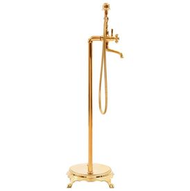 Robinet de cadă independent, auriu, 99,5 cm, oțel inoxidabil - Img 2