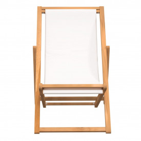 Scaun de exterior, crem, 56 x 105 x 96 cm, lemn de tec - Img 3