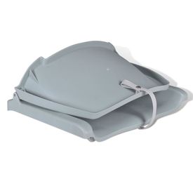 Scaune barcă 2 buc. gri 41x51x48 cm spătar pliabil fără pernă - Img 3