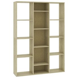 Separator cameră/Bibliotecă, stejar Sonoma, 100x24x140 cm, PAL