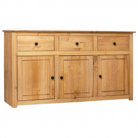 Servantă, gri, 135x40x80 cm, lemn masiv pin, gama Panama