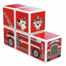 Set Constructie Magnetic Magicube Paw Patrol Pompierul Marshall - Img 3