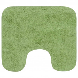 Set covorașe baie, 3 piese, verde, textil - Img 3